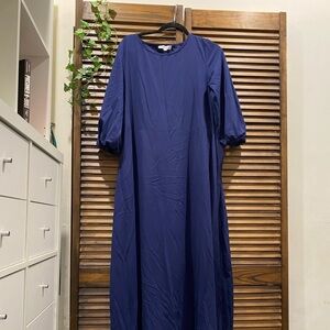 Dark Blue Dress With Strap